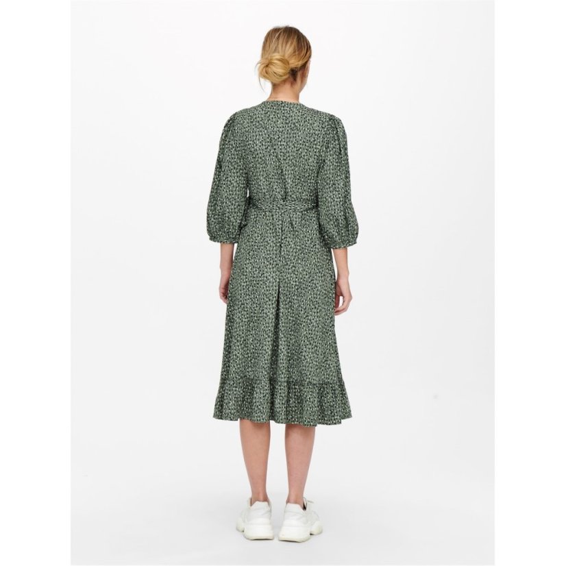 Only Women's Olivia Wrap Dress Balsam Green