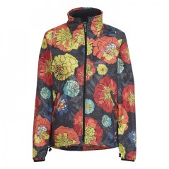 adidas Run Fast Flower Running Jacket Womens Black