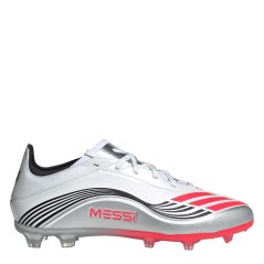 adidas F50 Elite Juniors Firm Ground Football Boots White/Red