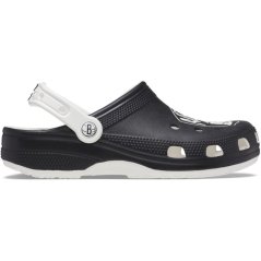 Crocs NBA Brooklyn Nets Classic Clogs Juniors White/Black