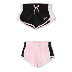 Reebok Kids' Jersey Jogger Shorts Pink Lady