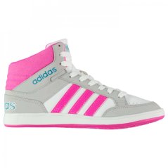 adidas Hoops Junior Girls Mid Top Trainers vel. 4