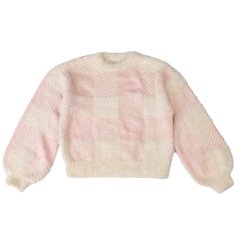 Firetrap Check Jumper Junior Girls Pink Check