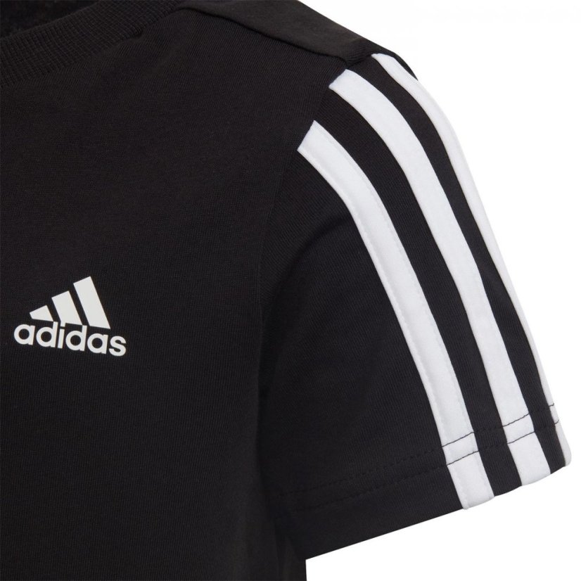 adidas 3S Essentials T Shirt Infants Black/White