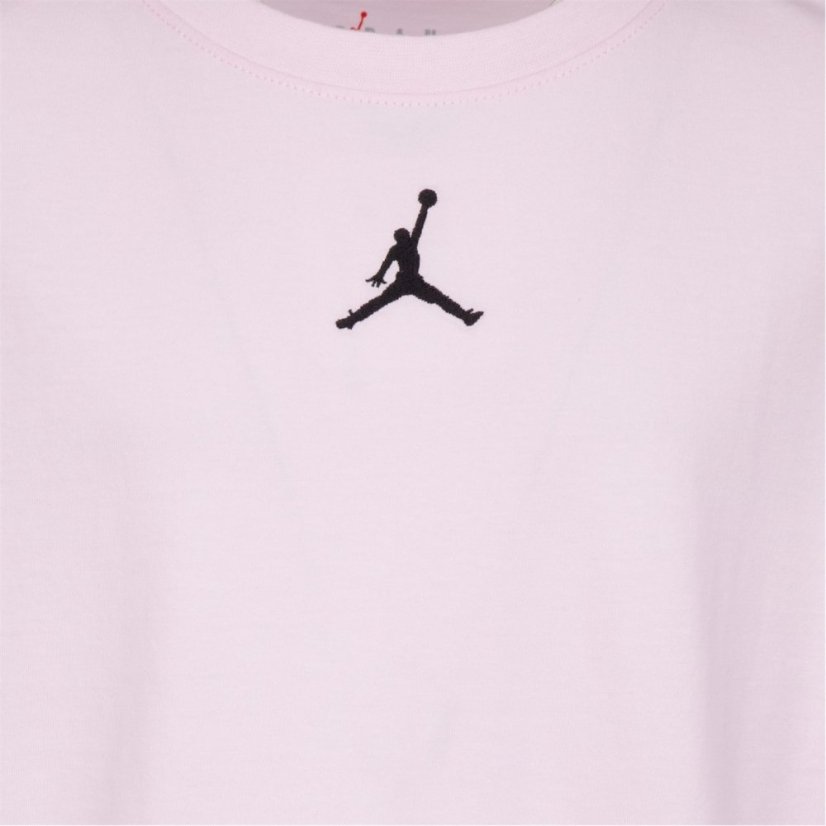 Air Jordan Jumpman Cropped T-Shirt Junior Girls Pink/Blk SL