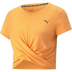 Puma Yogini Lite Twist Training T-Shirt Clementine