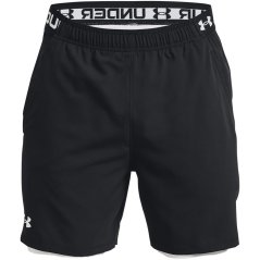 Under Armour Men's Vanish Woven 2in1 Performance Gym Shorts BLACK