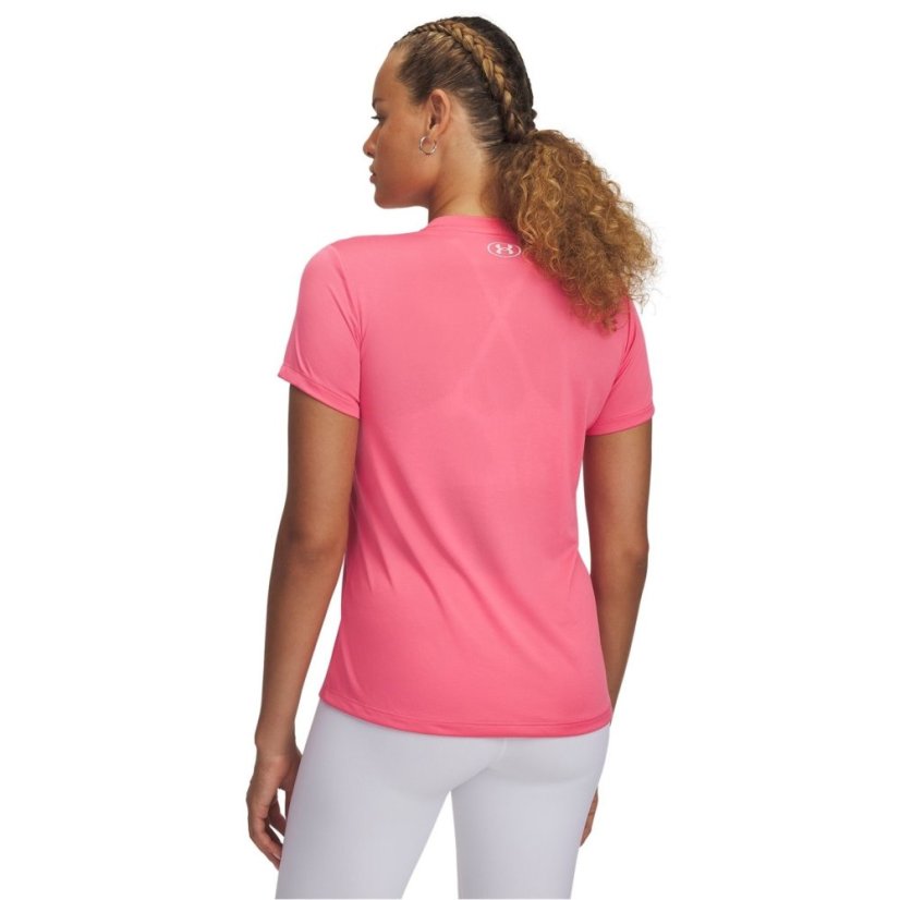 Under Armour Tech™ V-Neck Short Sleeve Womens Super Pink