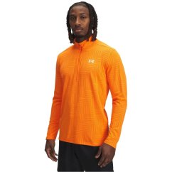 Under Armour Men's Tech Geotessa 1/4 Zip Fleece Orange