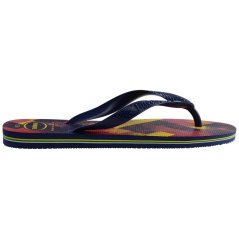 Havaianas Hav. Brasil Fresh Black/Black/Leaf Flip Flops Mens Navy Blue