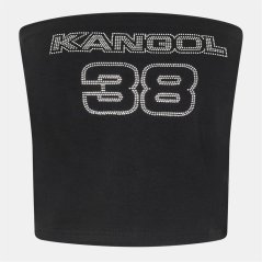 Kangol Women's Soft Fabric Bandeau Top Black