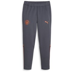 Puma Mcfc Casuals Pants Tracksuit Bottom Mens Strong Grey