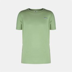 Slazenger Junior Boys Plain Tee shirt Pastel Green