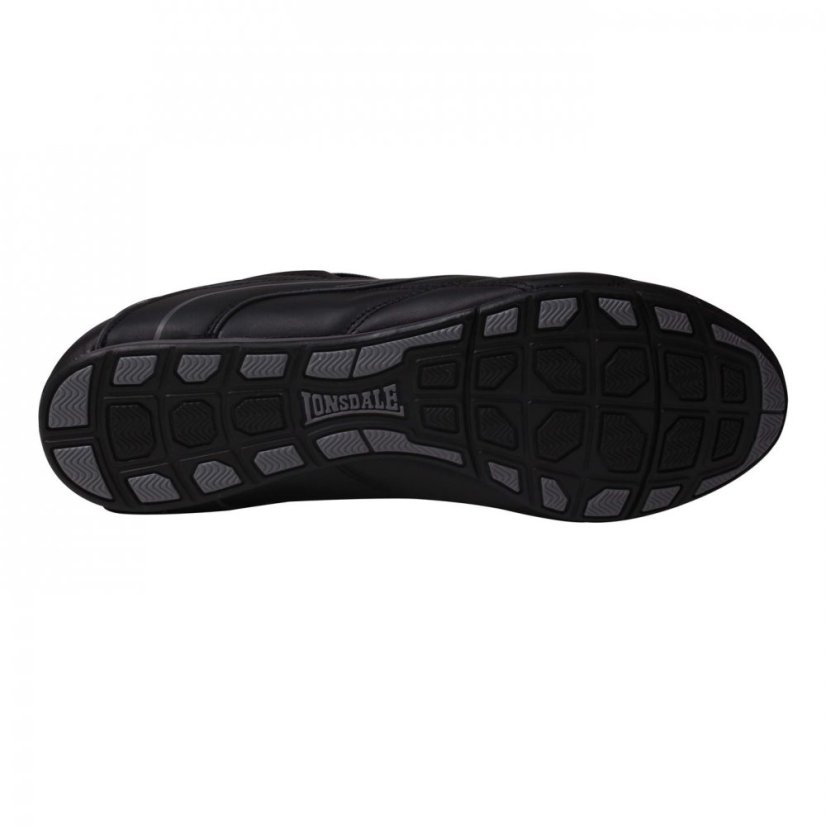 Lonsdale Benn Mens Trainers Black/Black