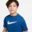 Nike Multi Big Kids' (Boys') Dri-FIT Graphic Training Top Court Blue