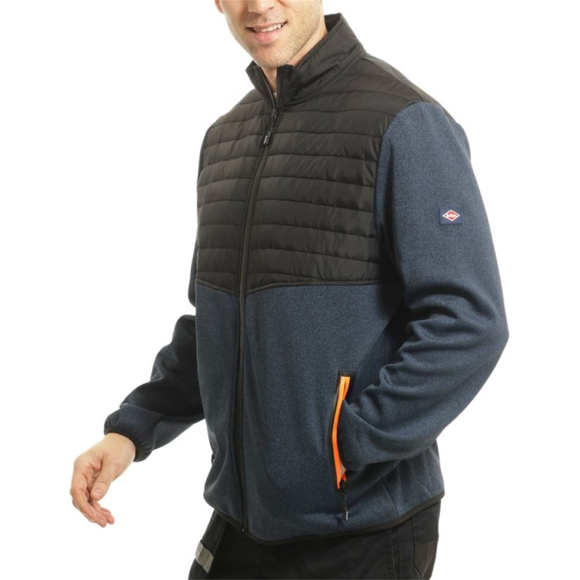 Lee Cooper Zip Wrk Jkt Sn00 Black/Blue