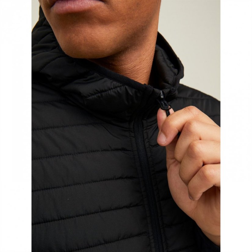 Jack and Jones Quilted Puffer Jacket Black