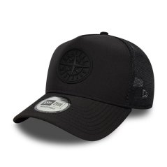 New Era A-Frame Adjustable Trucker Cap Ms Black/Black