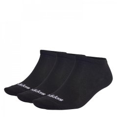 adidas Thin Linear Low-Cut Socks 3P Black/White