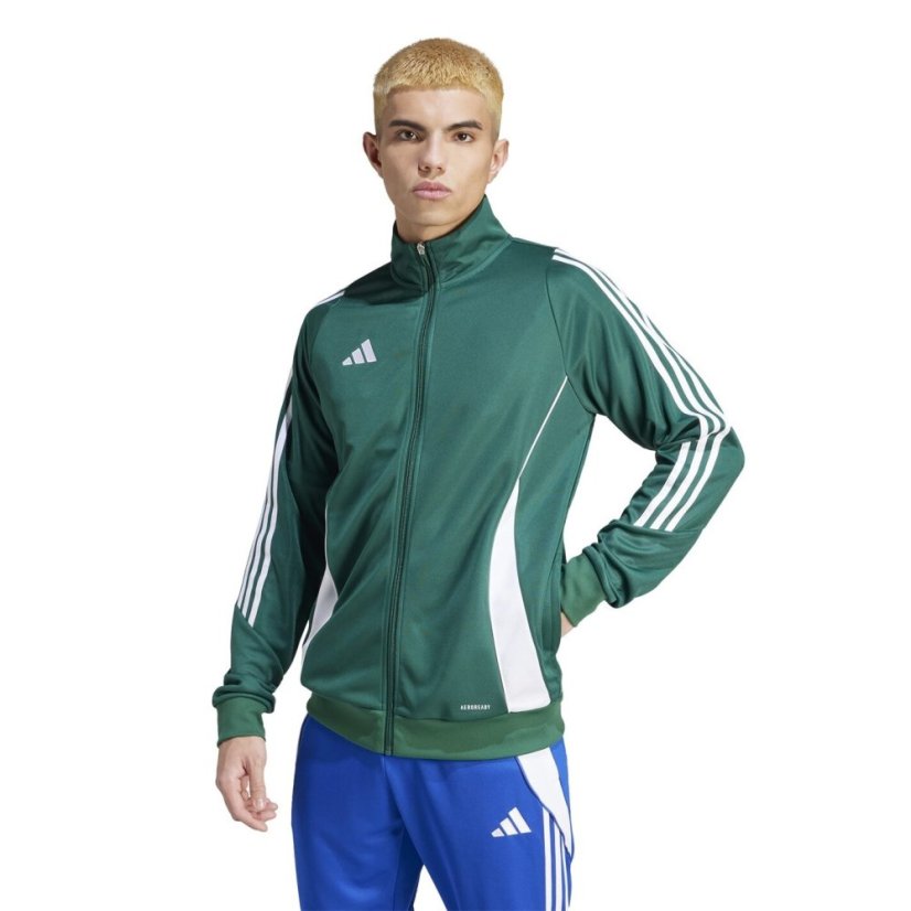 adidas Tiro 24 Training Track Top Mens Dk Grn/White