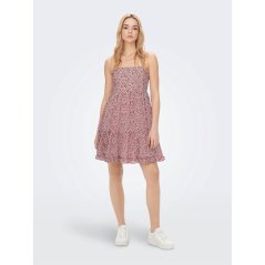 Only Ann Floral Dress Womens Cloud Dancer