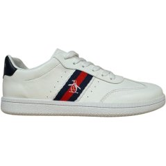 Original Penguin OP Low Profile Lace-Up Trainers Juniors White