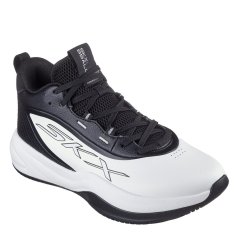Skechers Klutch Basketball Trainers Mens White/Black