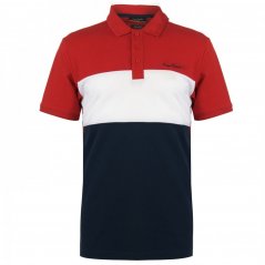 Pierre Cardin Cut And Sew pánske polo tričko Red/Navy