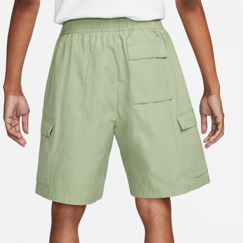 Nike Club Fleece Men's Cargo Shorts Oil Green/White