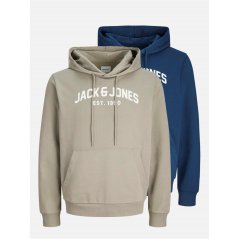 Jack and Jones Arched Logo 2 Pack pánska mikina Titan/Vetiver