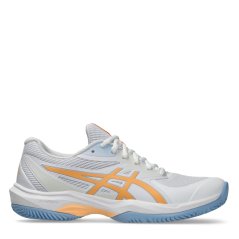 Asics GAME Padel Trainers Wht/Org Glow