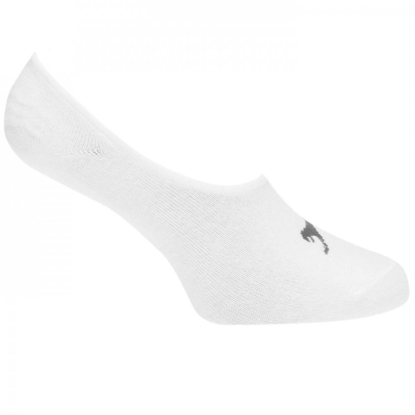 Slazenger Invisible 5 Pack Socks Ladies White