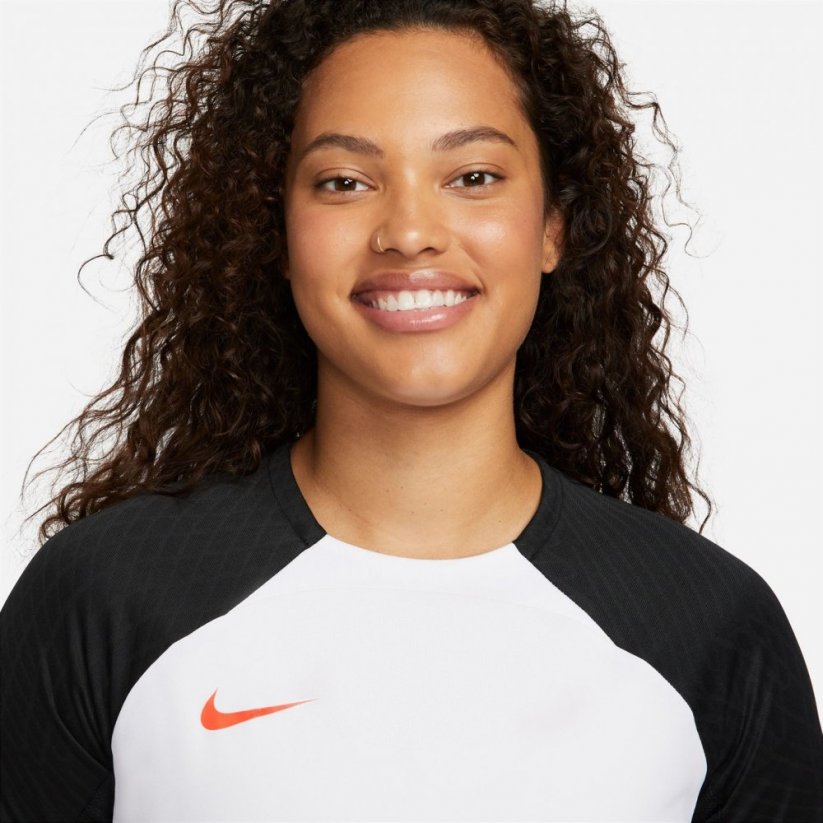 Nike Dri-FIT Strike Women's Short-Sleeve Top White/Black