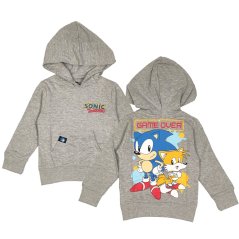 Dětská mikina Ježek Sonic - Game Over - Grey
