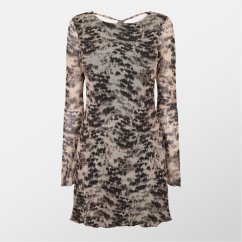 Firetrap Women's Tie Dye Mini Bodycon Dress Black Multi