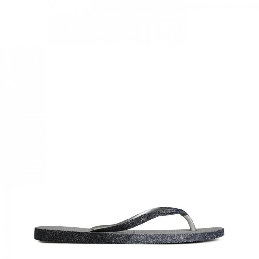 Havaianas Sparkle Flip Flops Steel Grey