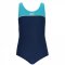 Slazenger LYCRA® XTRA LIFE™ Racer Back Swimsuit Girls Navy
