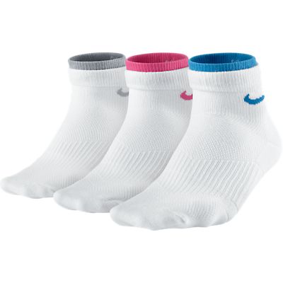 Nike 3ppk Women's Lightweight Quarter Socks White