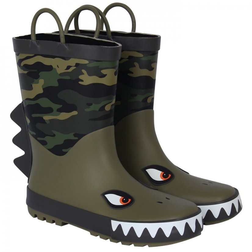 Gelert Kids Print Wellingtons Dinosaur