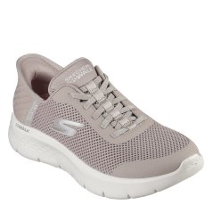 Skechers Athletic Mesh Bungee Slip-Ins Slip On Trainers Womens Taupe Txt/Trm