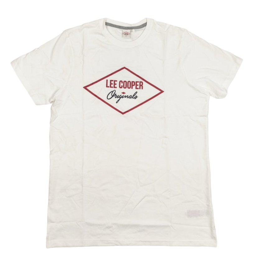 Lee Cooper Logo T Shirt White
