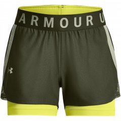 Under Armour 2in1 Shorts Ladies Green