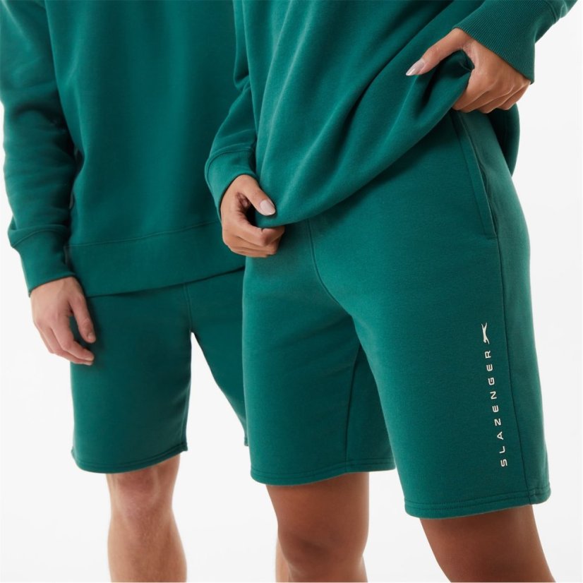 Slazenger ft. Aitch Fleece Shorts Forest Green