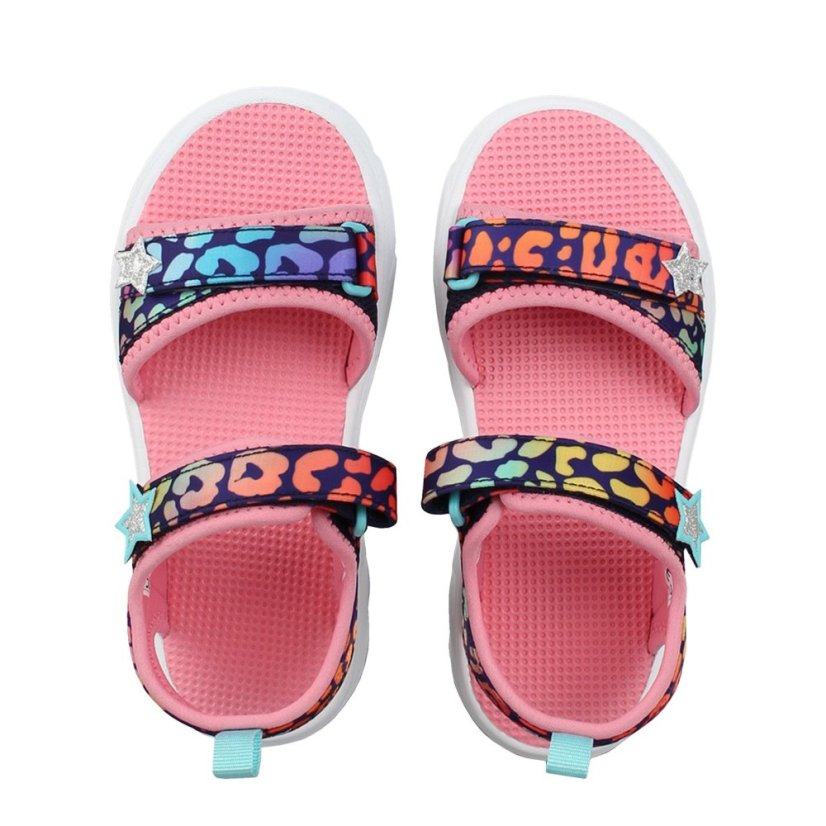 Slazenger Light Up Sole Sandals Juniors Leopard