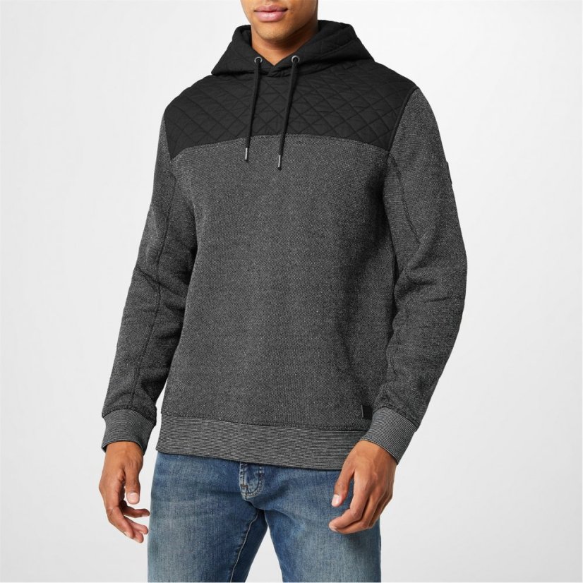 Firetrap Marly Fleece Hoodie Mens Black Onyx