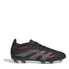 adidas Predator Elite Childrens Firm Ground Football Boots Black/Grey