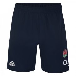 Umbro England Rugby Gym Shorts 2023 2024 Adults Navy Blazer
