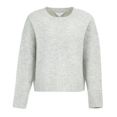 Miso Ladies Crew Neck Long Sleeve Sweater Grey