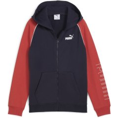 Puma Unisex Kids' Zip Hoodie Puma Navy