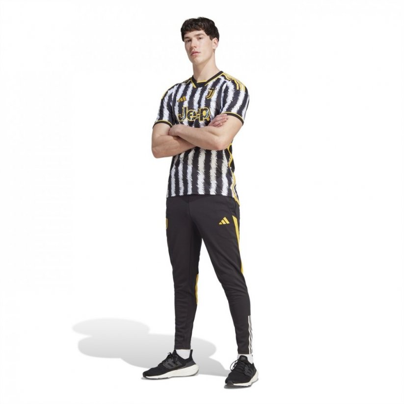 adidas Juventus Home Shirt 2023 2024 Adults Black/White